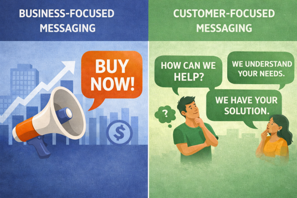 An image showing client centric v business centric 